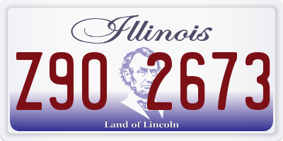 IL license plate Z902673