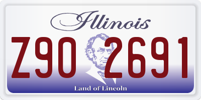 IL license plate Z902691