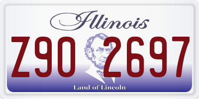 IL license plate Z902697