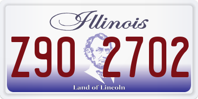 IL license plate Z902702