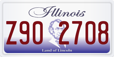 IL license plate Z902708