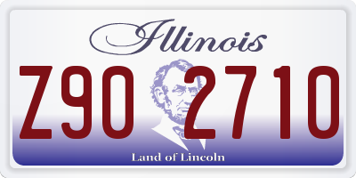 IL license plate Z902710