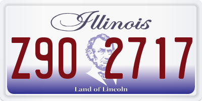 IL license plate Z902717