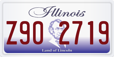 IL license plate Z902719