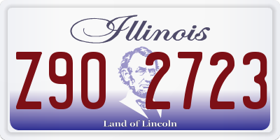 IL license plate Z902723