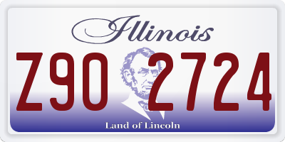 IL license plate Z902724