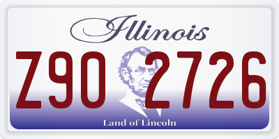IL license plate Z902726