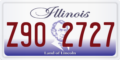 IL license plate Z902727