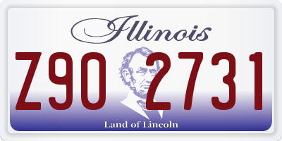 IL license plate Z902731