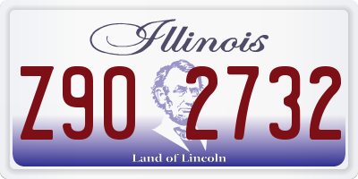 IL license plate Z902732
