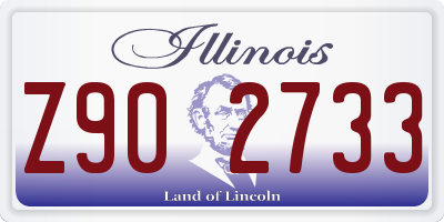 IL license plate Z902733