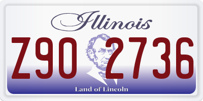 IL license plate Z902736