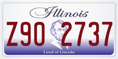 IL license plate Z902737