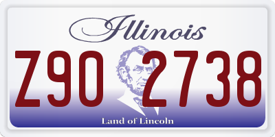IL license plate Z902738