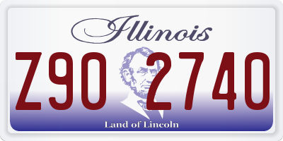 IL license plate Z902740