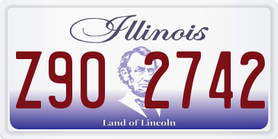 IL license plate Z902742