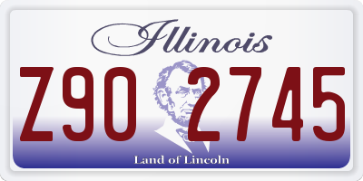 IL license plate Z902745