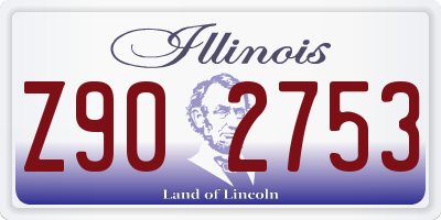 IL license plate Z902753