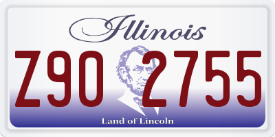 IL license plate Z902755