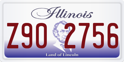 IL license plate Z902756
