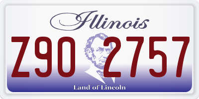 IL license plate Z902757