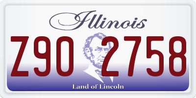 IL license plate Z902758