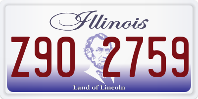 IL license plate Z902759