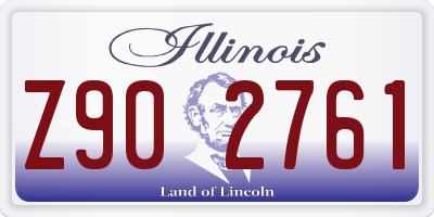 IL license plate Z902761