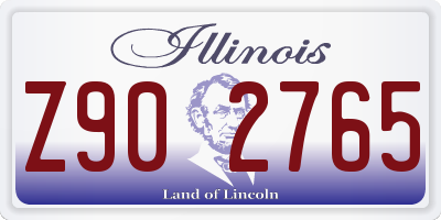IL license plate Z902765