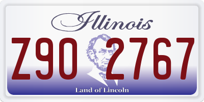 IL license plate Z902767