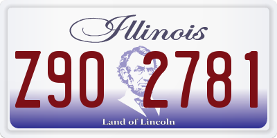 IL license plate Z902781