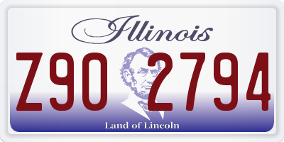 IL license plate Z902794