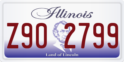 IL license plate Z902799