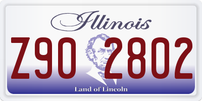 IL license plate Z902802