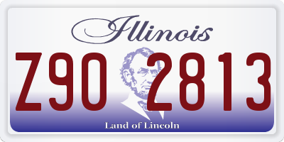 IL license plate Z902813