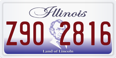 IL license plate Z902816