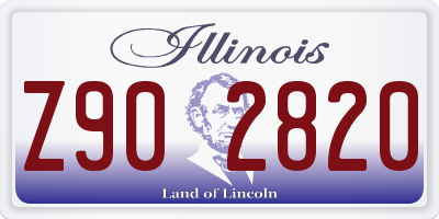 IL license plate Z902820
