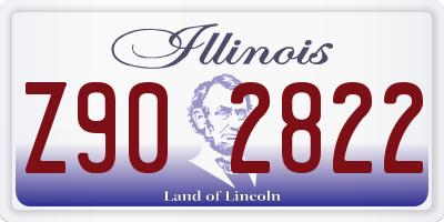IL license plate Z902822