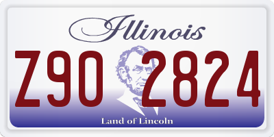 IL license plate Z902824