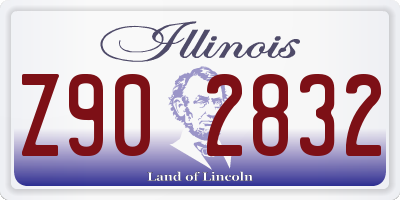 IL license plate Z902832