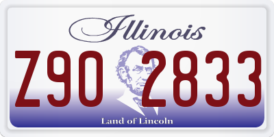 IL license plate Z902833