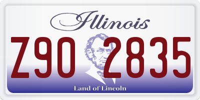 IL license plate Z902835