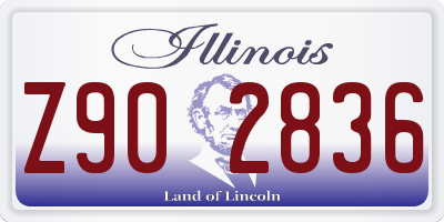 IL license plate Z902836