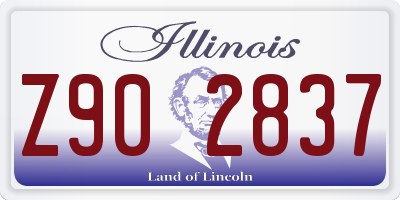 IL license plate Z902837