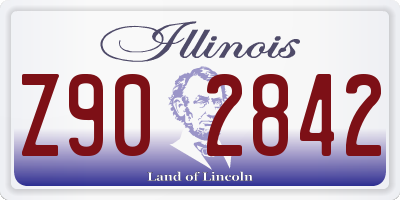 IL license plate Z902842