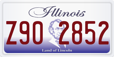 IL license plate Z902852