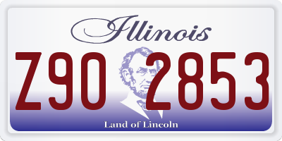 IL license plate Z902853