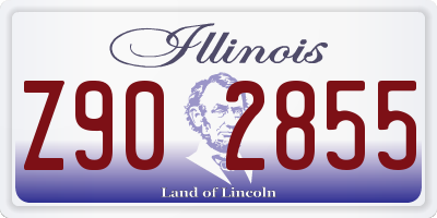 IL license plate Z902855