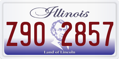 IL license plate Z902857