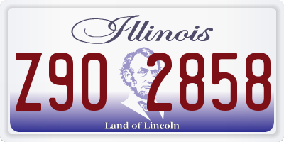 IL license plate Z902858